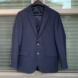 J.Crew Thompson wool blazer 38S navy blue lightweight lined double vent